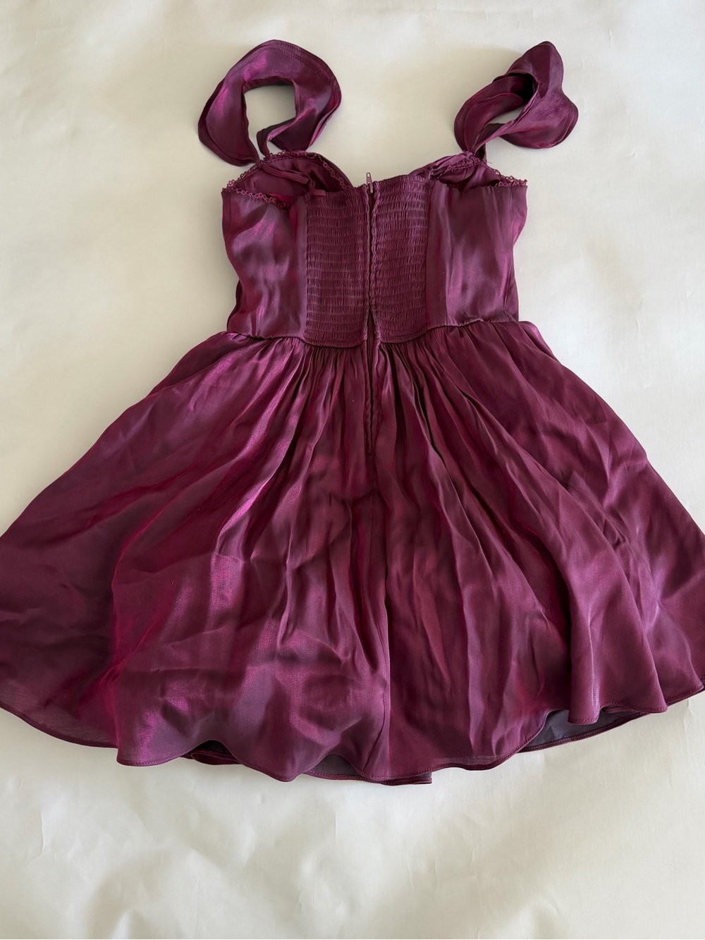 B Darlin Wine/Magenta Mini Dress - Picture 5 of 5